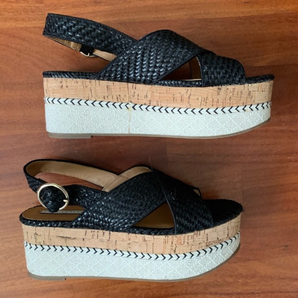 Zara thick strap platform sandals